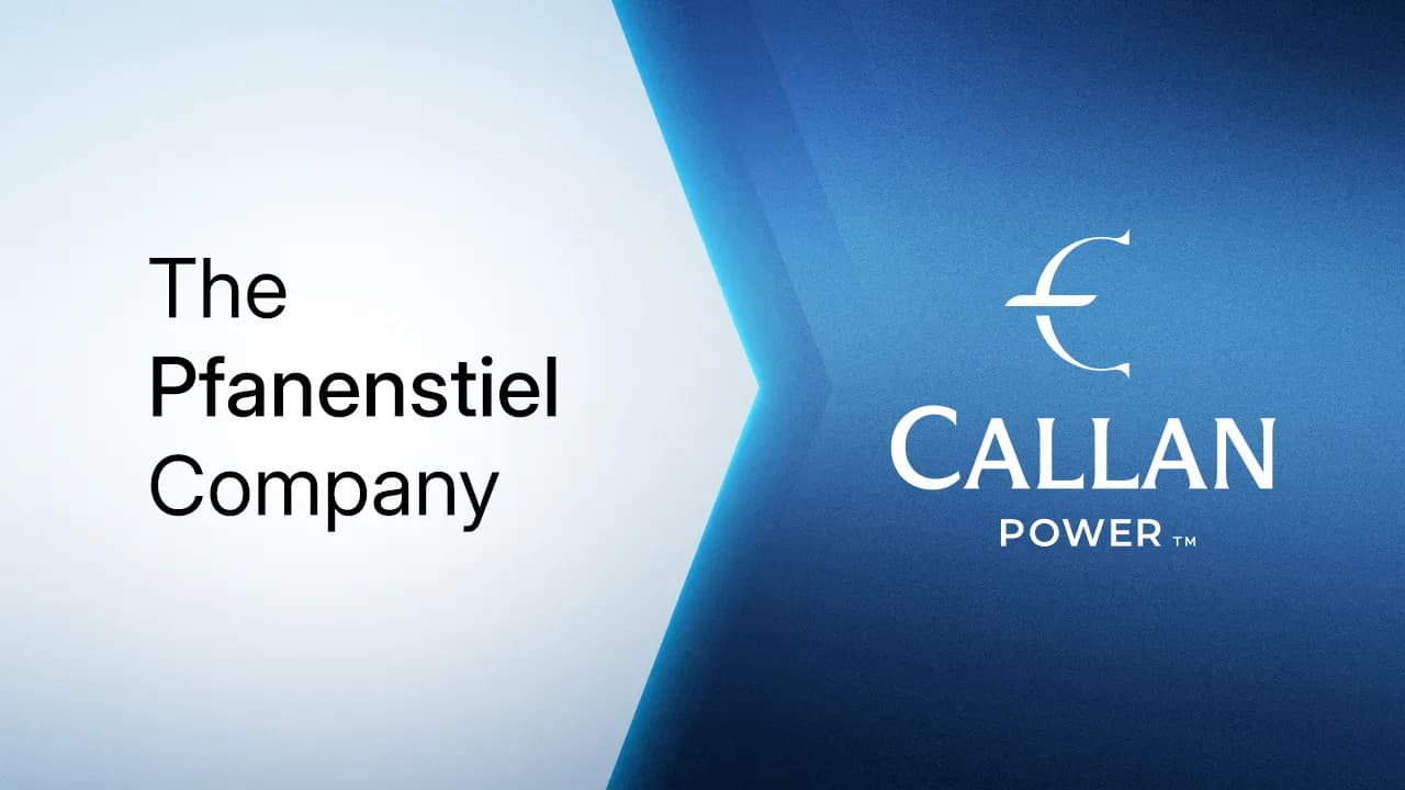 The Pfanenstiel Company and Callan Power asset agreement